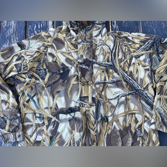 Ducks Unlimited GoreTex Teflon REVERSIBLE Hunting Jacket L XL Wetland/Timber - Picture 3 of 15